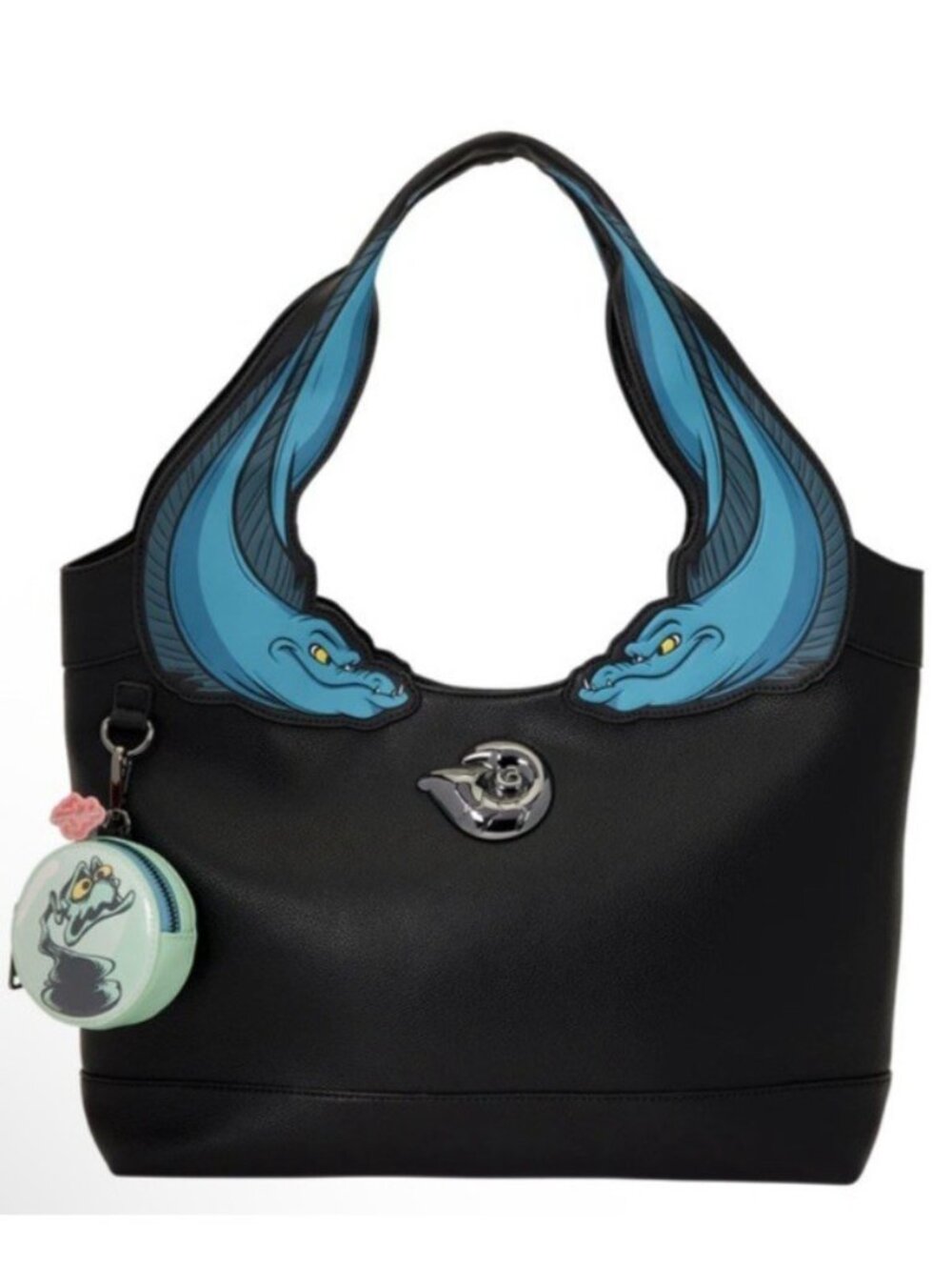 Loungefly The Little Mermaid Flotsam + Jetsam Large Tote Bag W Coin Purse Ursula